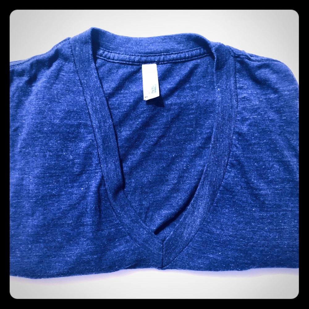 Unisex Tri-Blend Deep V-Neck T-Shirt